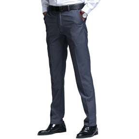 Calça Social Masculina Slim em Tecido Leve que Não Amassa