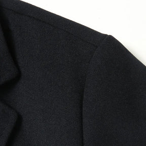 Sobretudo Masculino Longo Em Lã Premium