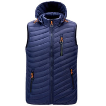 colete masculino acolchoado com capuz e zíper bolsos frontais ideal para inverno e uso casual