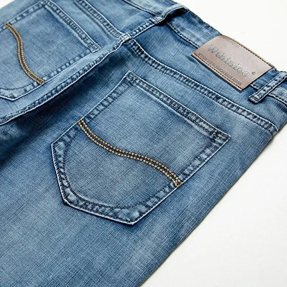 Bermuda Jeans Masculina Reta Stretch