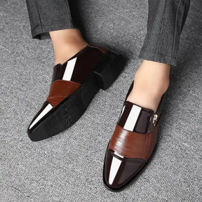 Sapato Social Masculino Em Couro confortável, modelo social, ideal para uso diário e ocasiões especiais.