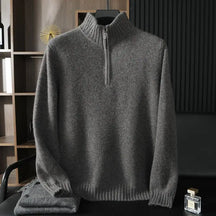 Suéter Masculino Monaco Cashmere – Meio Zíper