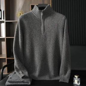 Suéter Masculino Monaco Cashmere – Meio Zíper