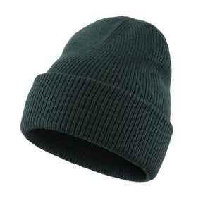 Gorro Unissex Vermont em tricô canelado com ajuste confortável e proteção térmica.