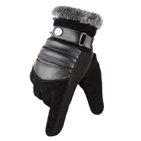 Luva Masculina Oslo com acabamento premium, detalhe em pelúcia e proteção térmica para dias frios.