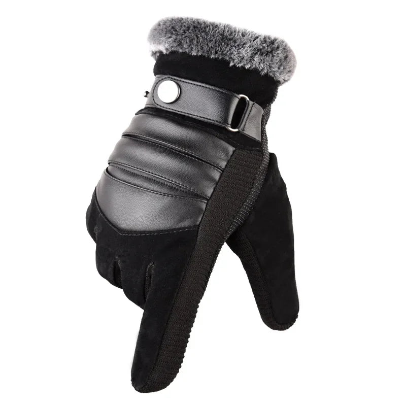 Luva Masculina Oslo com acabamento premium, detalhe em pelúcia e proteção térmica para dias frios.