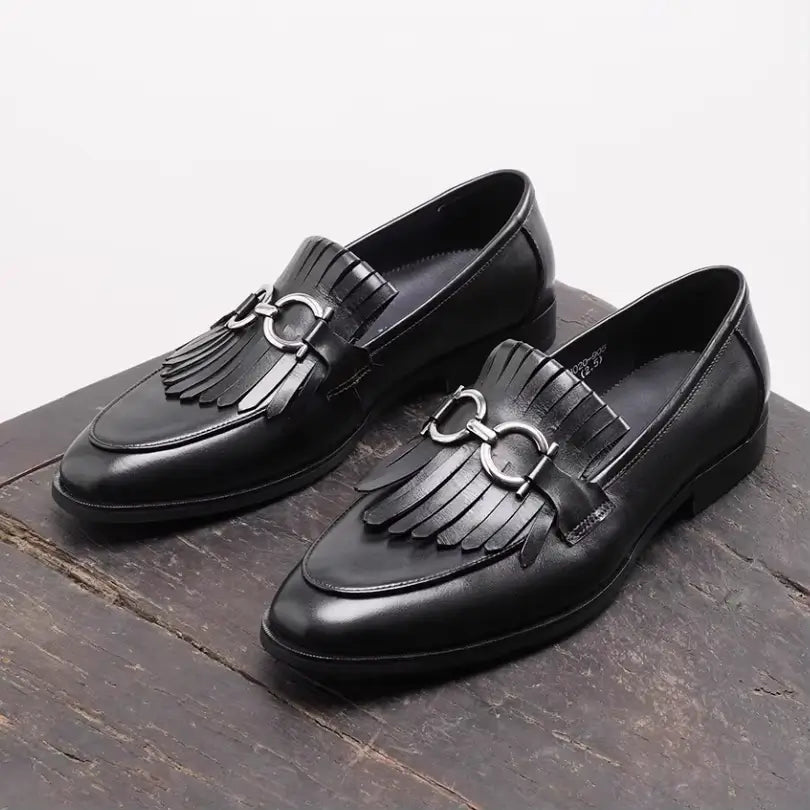 Sapato Masculino Loafer Oxford  Em Couro