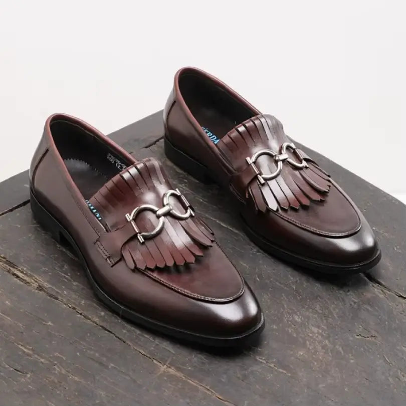Sapato Masculino Loafer Oxford  Em Couro