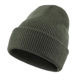 Gorro Unissex Vermont em tricô canelado com ajuste confortável e proteção térmica.