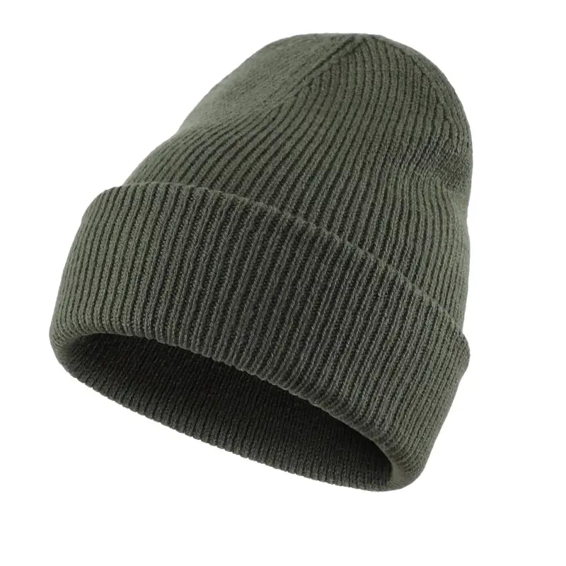 Gorro Unissex Vermont em tricô canelado com ajuste confortável e proteção térmica.