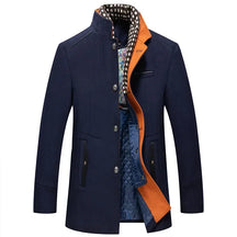 sobretudo masculino  lã premium gola alta elegante inverno