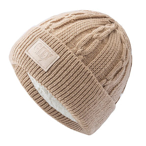 Gorro Térmico Alpine em tricô trabalhado com forro interno quente para dias frios.