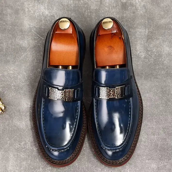 Sapato Masculino Loafer Tavira Em Couro