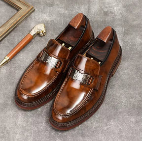 Sapato Masculino Loafer Tavira Em Couro