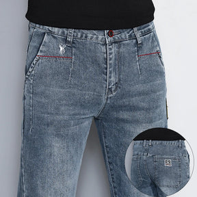 Calça Jeans Masculina Slim Premium com Lavagem Vintage