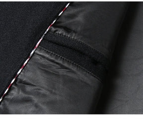 Sobretudo Masculino Longo Em Lã Premium