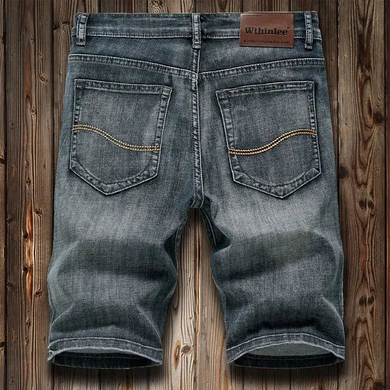 Bermuda Jeans Masculina Reta Clássica