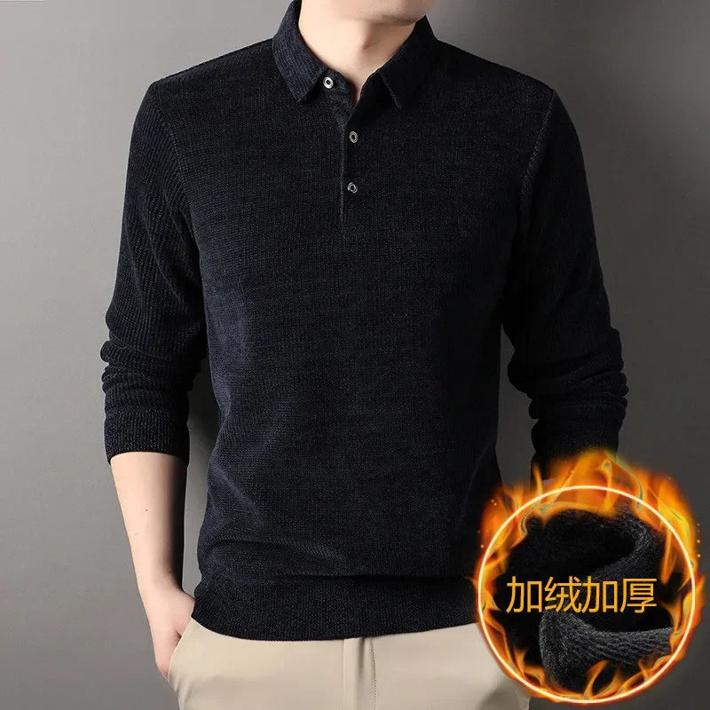 Suéter Masculino Polo Tricotado