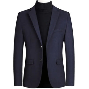 Blazer masculino social de lã slim fit com design elegante e sofisticado para inverno e ocasiões formais