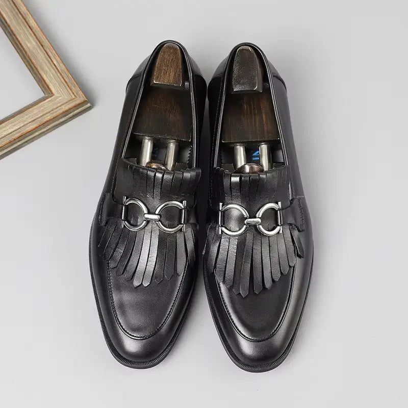 Sapato Masculino Loafer Oxford  Em Couro