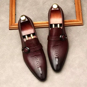 Sapato Masculino Monk Strap Em Couro Legítimo