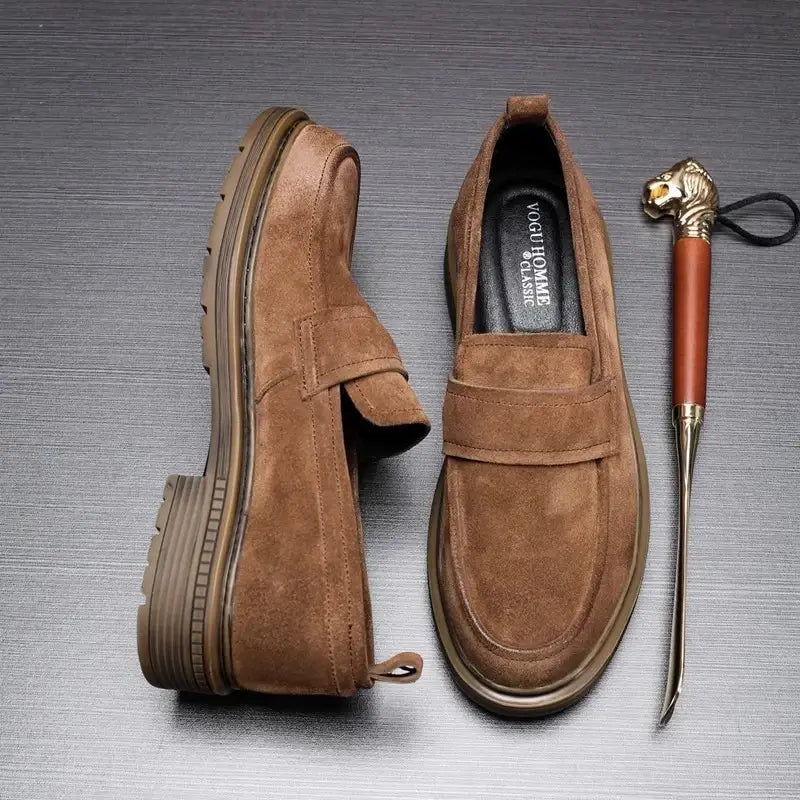 Sapato Masculino Loafer Bristol Camurça Premium