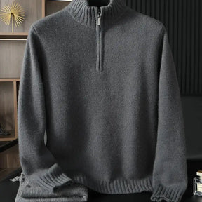 Suéter Masculino Monaco Cashmere – Meio Zíper