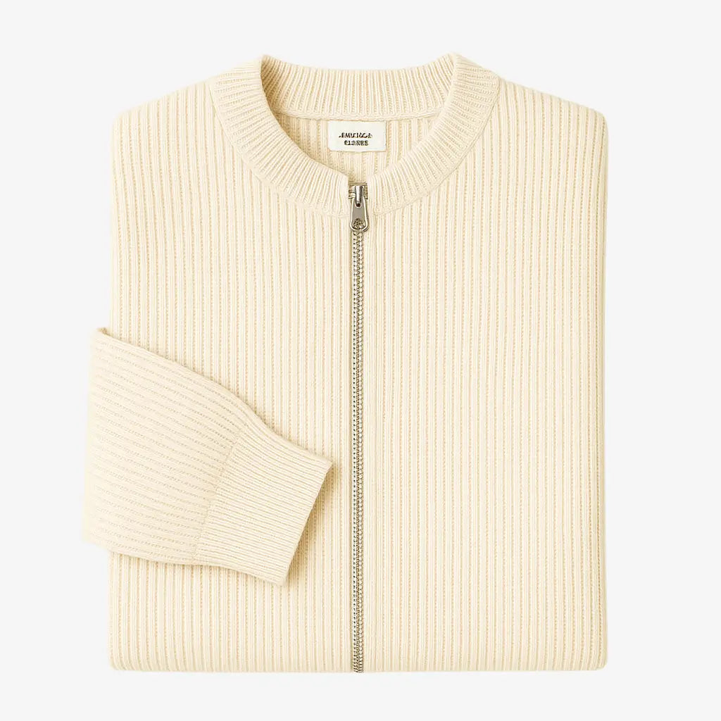 Sueter masculino fecho em Ziper