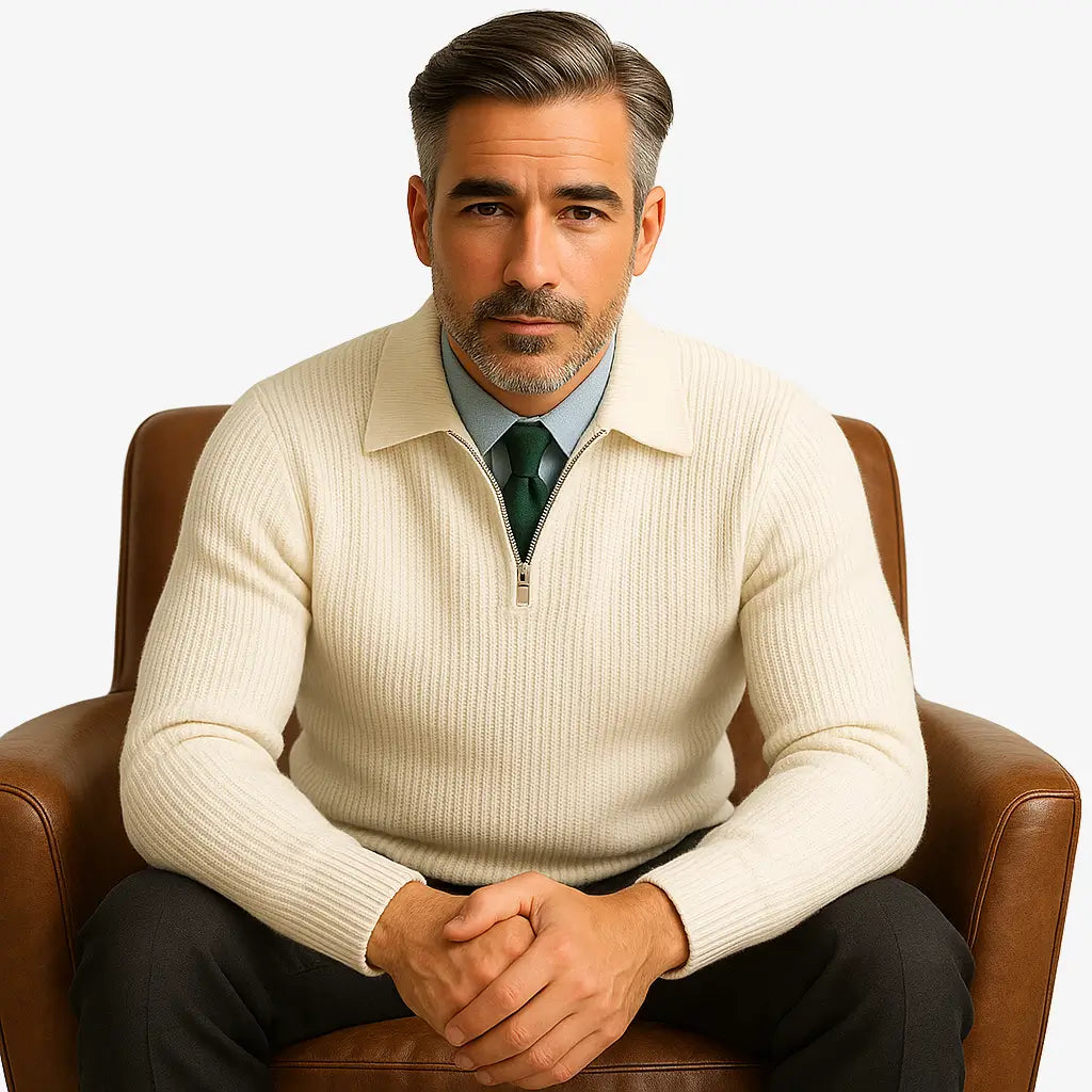 Suéter Masculino Fecho Em zíper