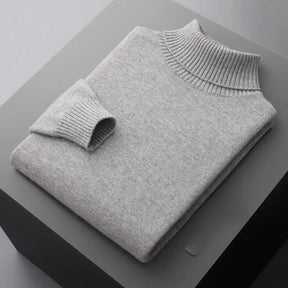 Suéter Masculino Gola Alta em Lã Merino – Linha Milano