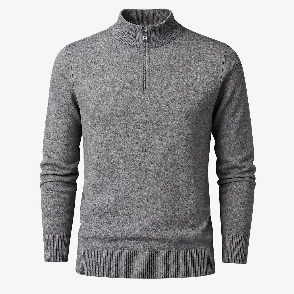 Suéter Masculino Meio Zíper