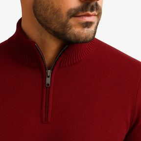 Suéter Masculino Meio Zíper