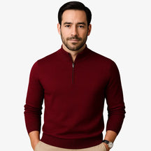 Suéter Masculino Meio Zíper