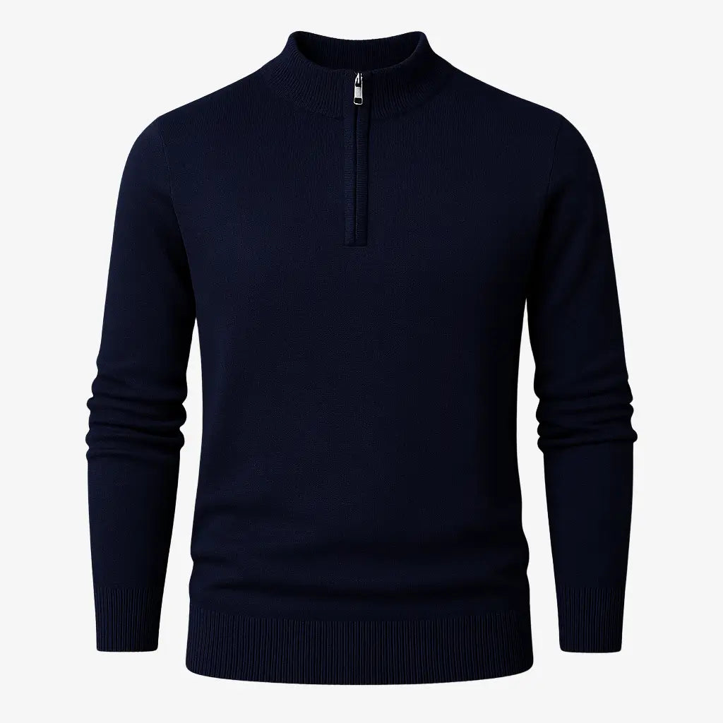 Suéter Masculino Meio Zíper