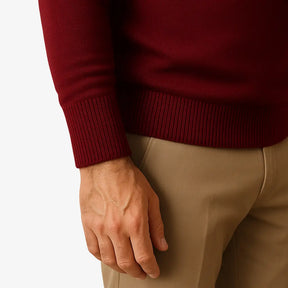 Suéter Masculino Meio Zíper