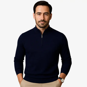 Suéter Masculino Meio Zíper