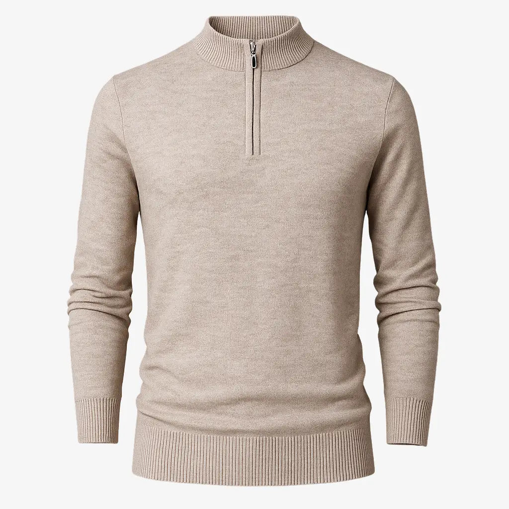 Suéter Masculino Meio Zíper