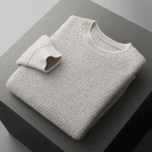 Suéter Masculino Texturizado em Lã Merino