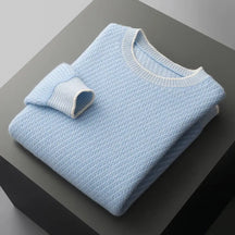 Suéter Masculino Texturizado em Lã Merino