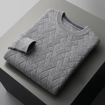 Suéter Masculino Trançado em Lã Merino – Linha Firenze