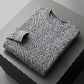 Suéter Masculino Trançado em Lã Merino – Linha Firenze