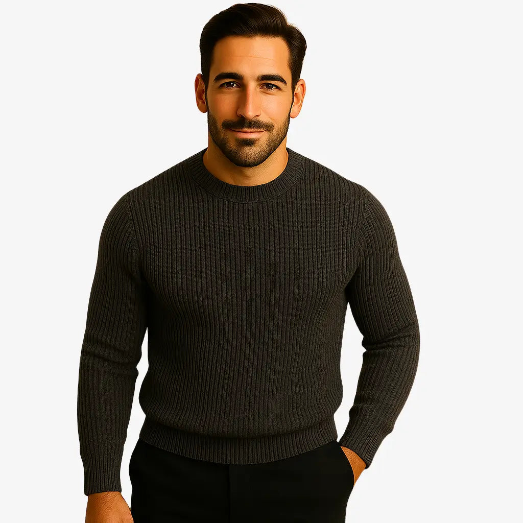 Suéter Masculino de Lã Merino Premium