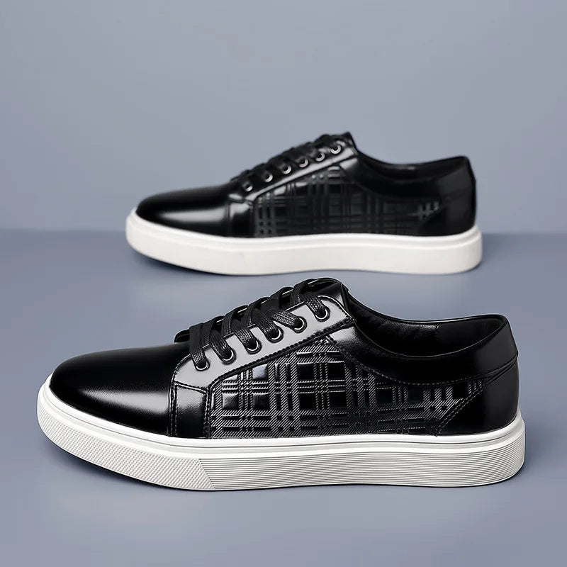 Tênis Masculino Casual de Couro Geneva