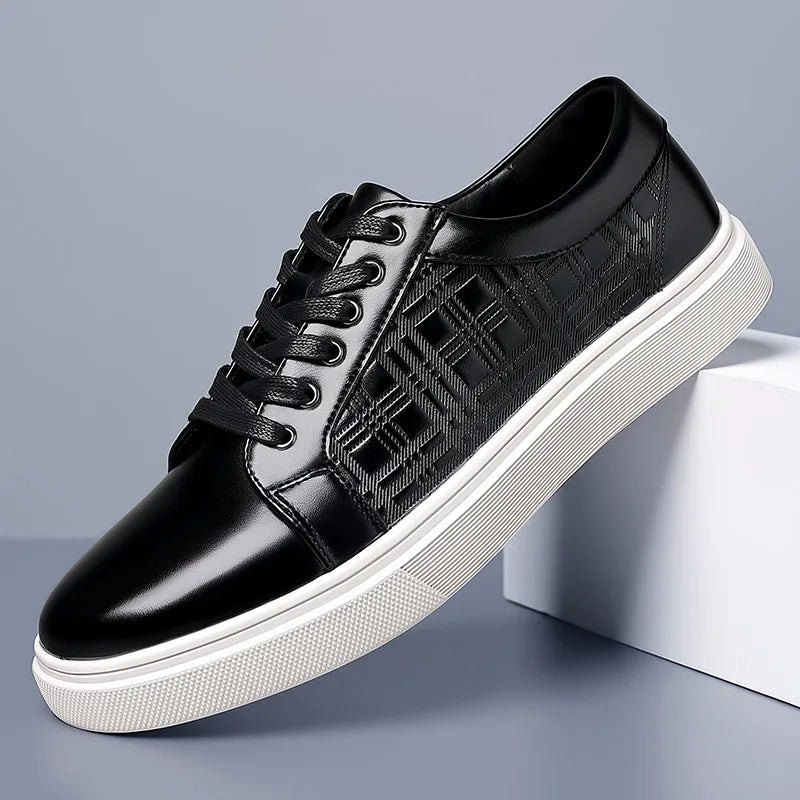 Tênis Masculino Casual de Couro Geneva