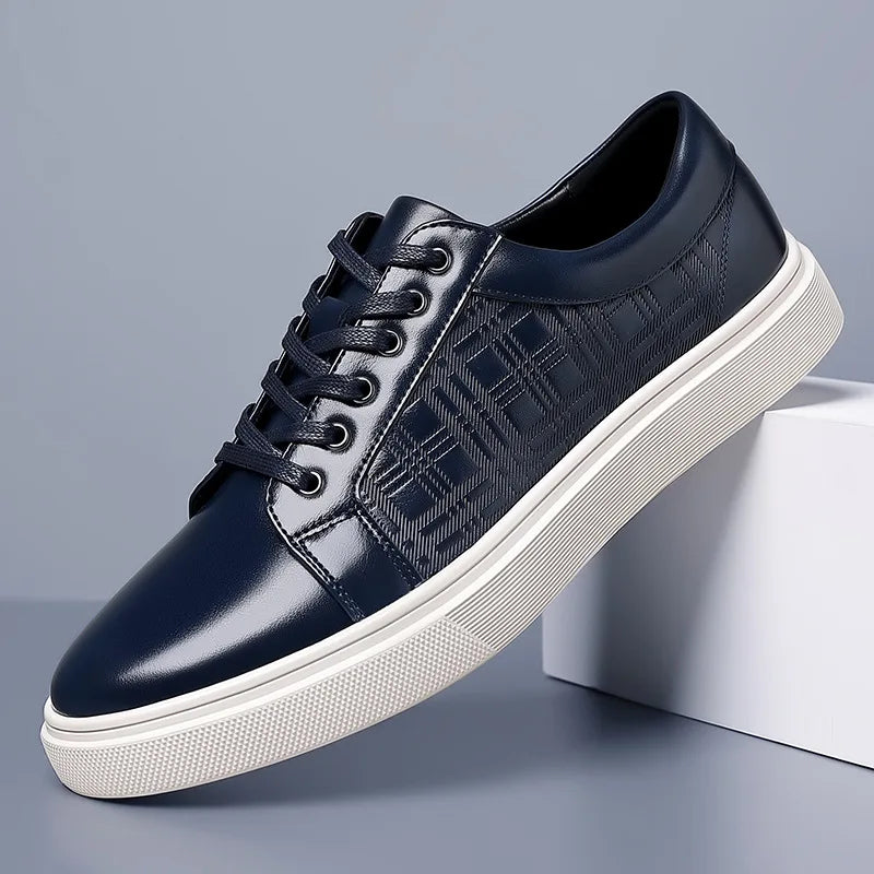 Tênis Masculino Casual de Couro Geneva