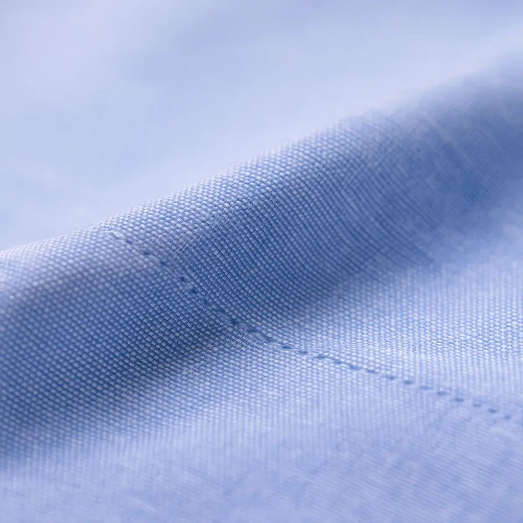 Camisa Masculina Casual oxford manga longa e fechamento com botões