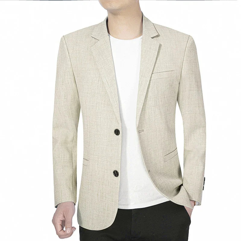 Blazer masculino social slim fit com design minimalista sofisticado para eventos e ambiente executivo
