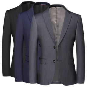 Blazer masculino social slim fit marinho com design elegante e acabamento sofisticado para eventos e ambiente executivo
