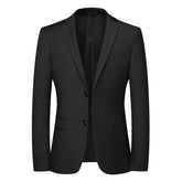 Blazer masculino social slim fit marinho com design elegante e acabamento sofisticado para eventos e ambiente executivo