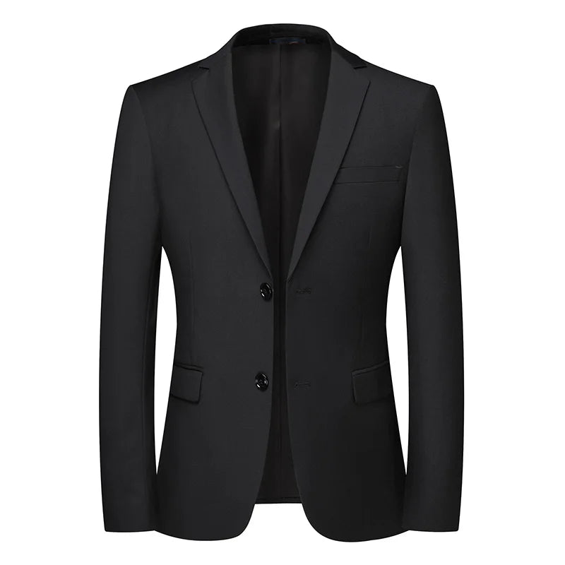 Blazer masculino social slim fit marinho com design elegante e acabamento sofisticado para eventos e ambiente executivo